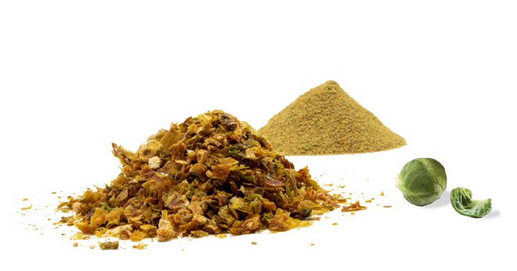 MicroDried® Brussels Sprout Whole, Fragments, and Powder